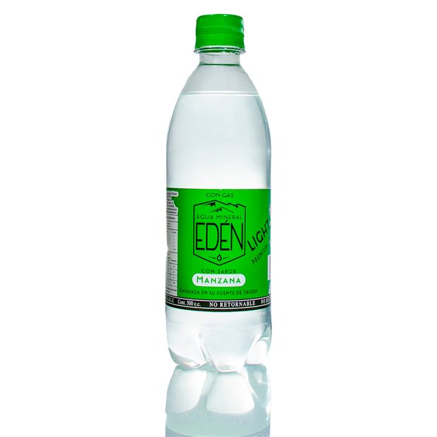 Edén Light sabor manzana con gas 500 ml